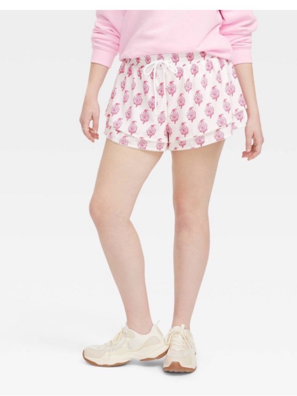 Roller Rabbit x Target Bouquet Pink Drawstring Shorts